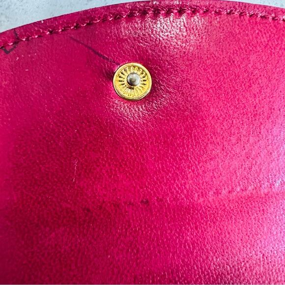 Chanel Burgundy Red Caviar Leather Fold Over Open Wallet - Picture 9 of 16